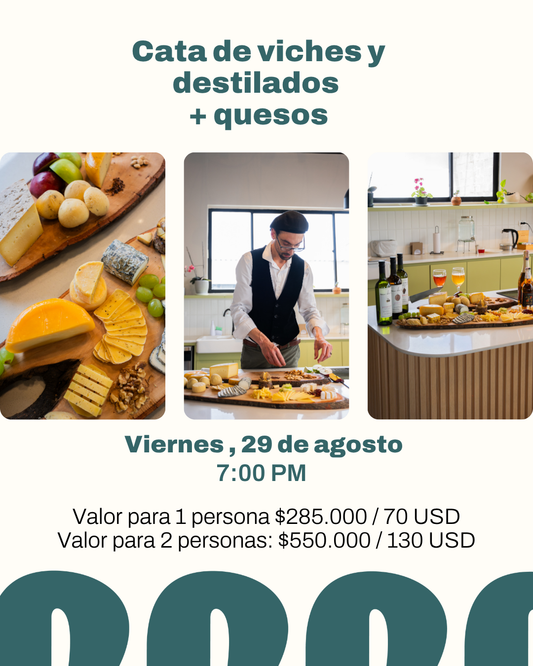 Cata de viches, destilados y quesos