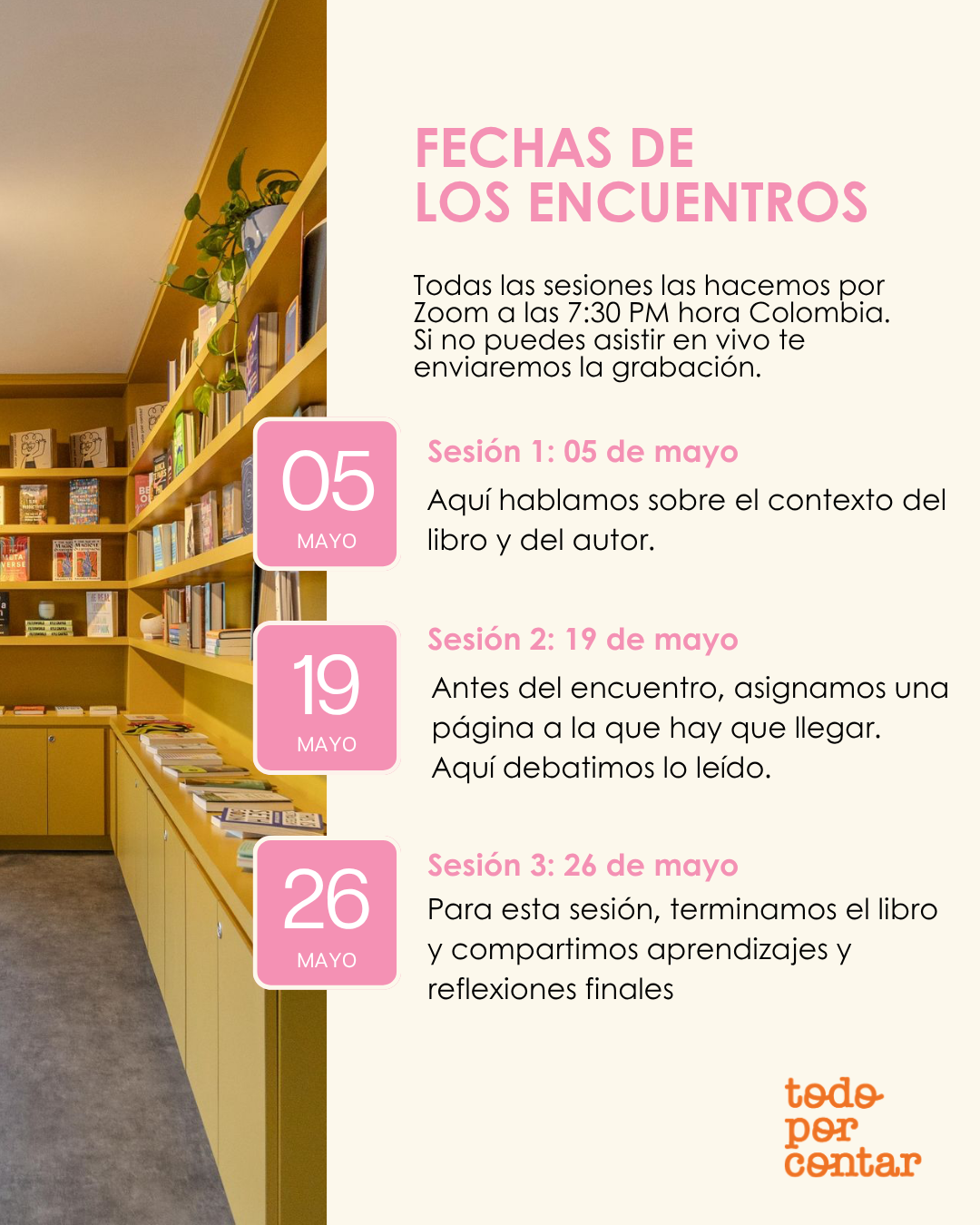 Club de lectura: Mayo